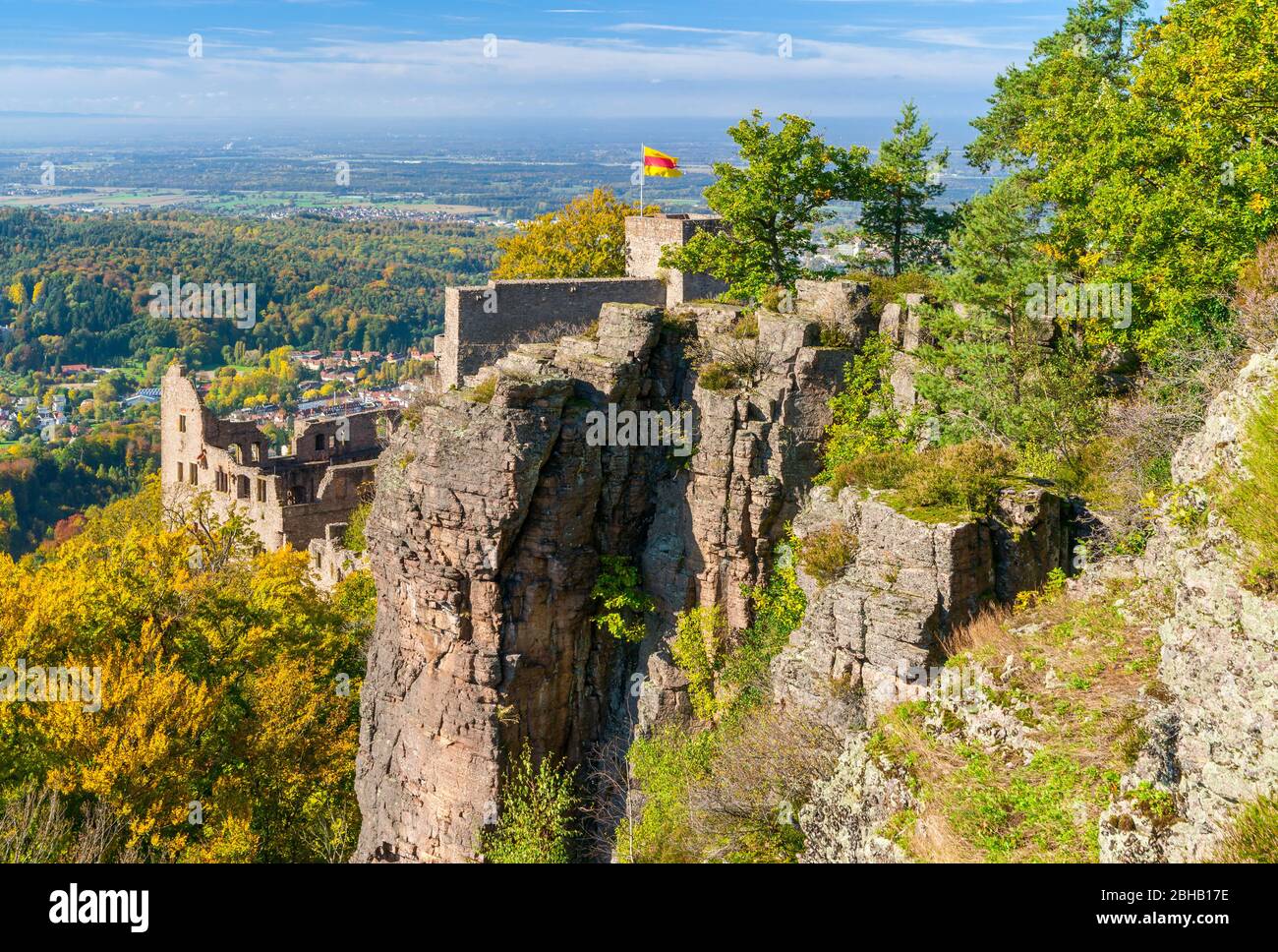 Germania, Baden-Württemberg, Baden-Baden, Castello di Hohenbaden, Foto Stock