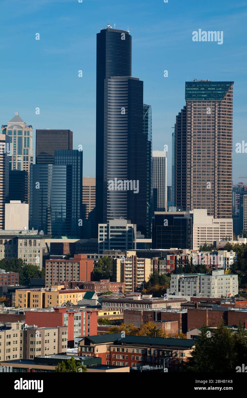 Il centro cittadino di Seattle, Washington, Stati Uniti d'America Foto Stock