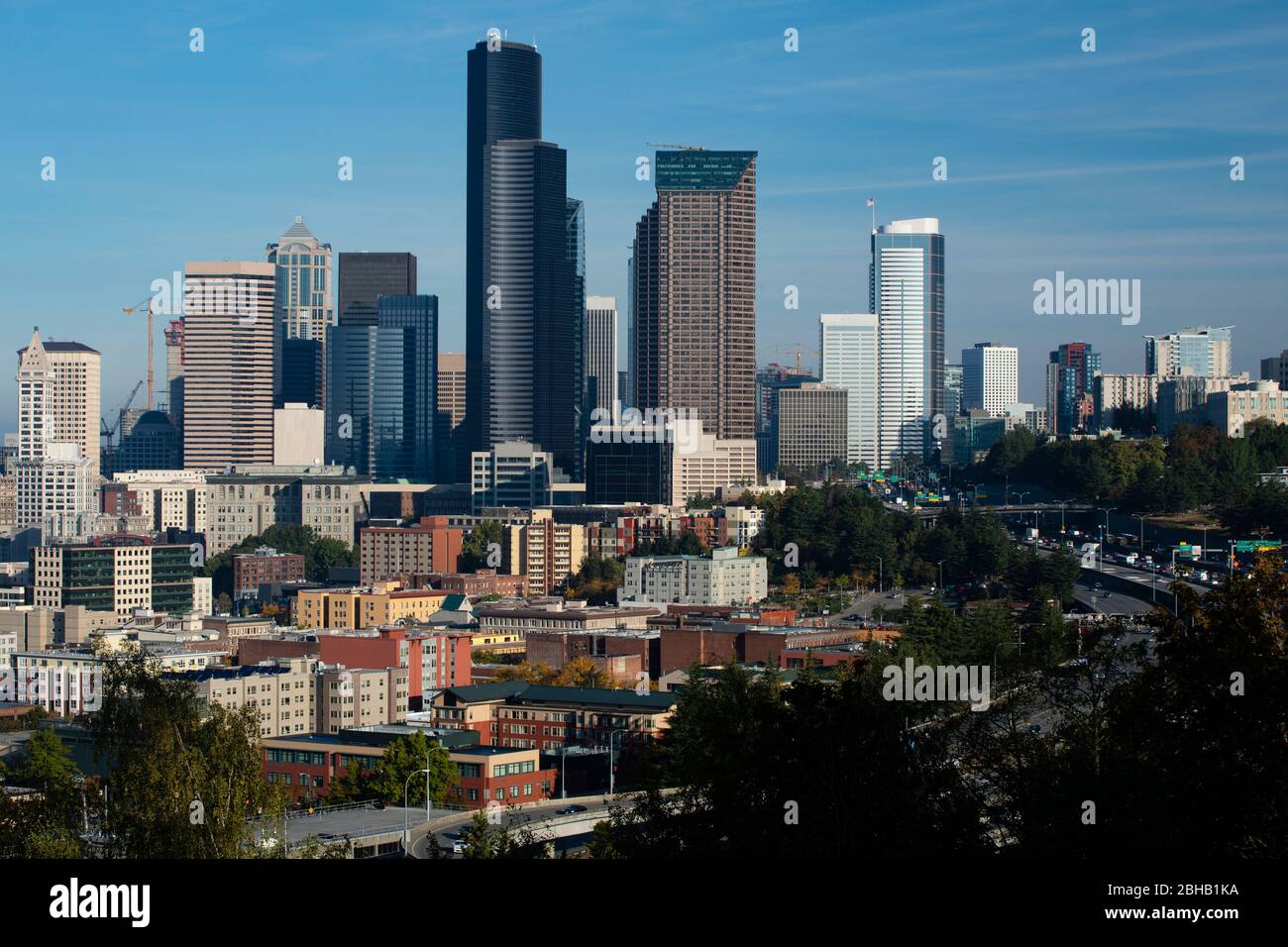 Il centro cittadino di Seattle, Washington, Stati Uniti d'America Foto Stock