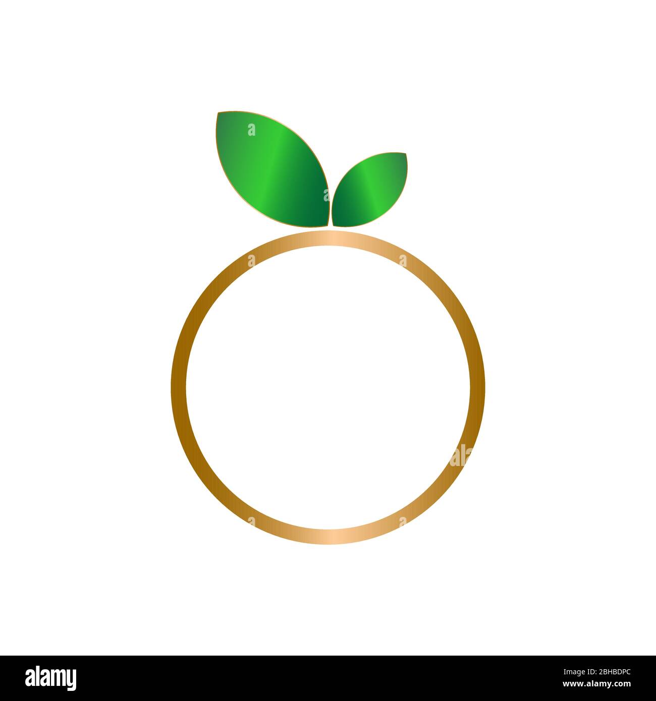 cornice di frutta dorata, illustrazione vettoriale, isolata su sfondo bianco. Illustrazione Vettoriale