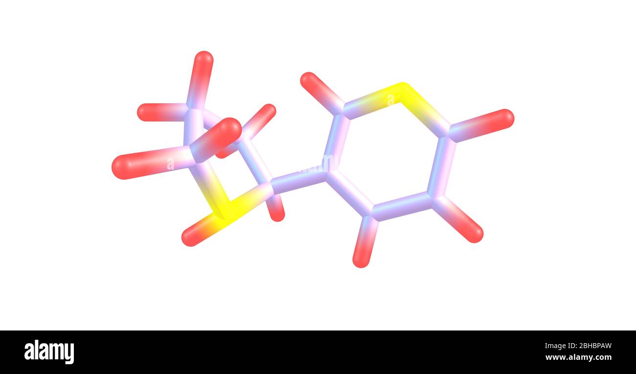 La narnicotina è un alcaloide che si trova in varie piante, tra cui Nicotiana, la pianta del tabacco. È chimicamente simile alla nicotina, ma non contiene Foto Stock