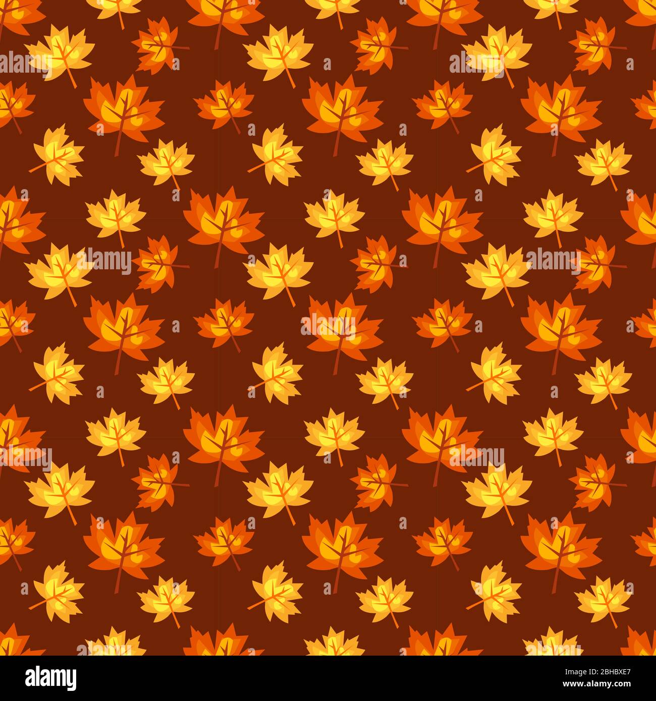 Impianto di foglie di autunno del concetto di modello di perfetta illustrazione vettoriale sfondo Illustrazione Vettoriale