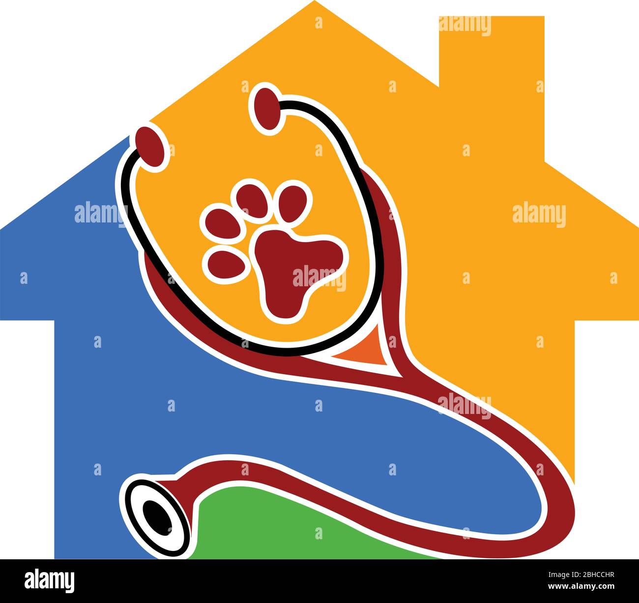 logo pet care Illustrazione Vettoriale