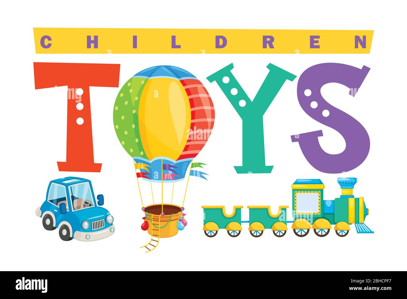 Logo design per giocattoli per bambini Immagine e Vettoriale - Alamy