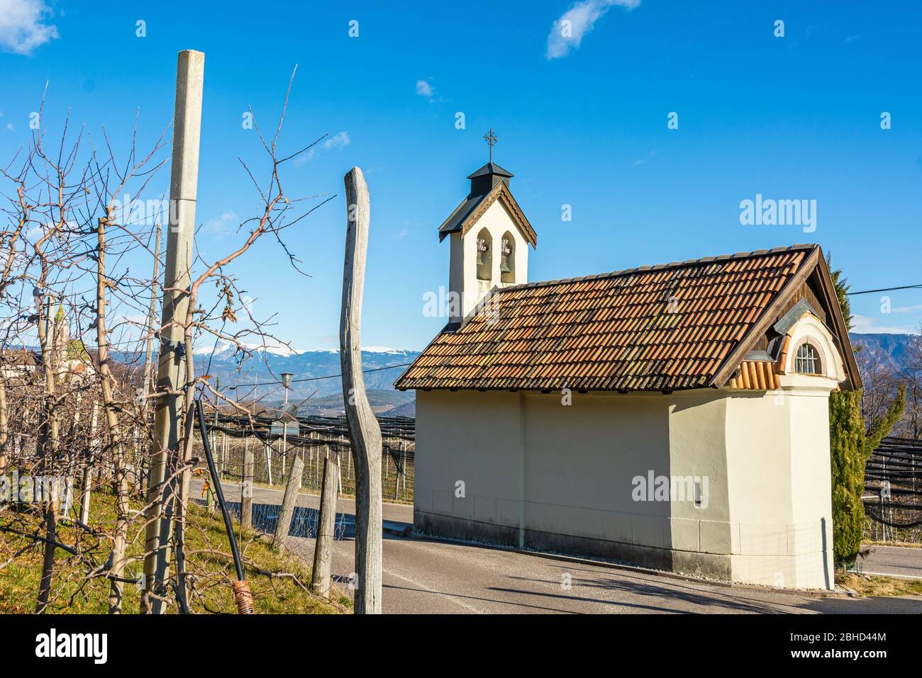 Piccola cappella a Castelvecchio (Altenburg) in Alto Adige dedicata al culto mariano - Castelvecchio, Alto Adige, Italia settentrionale - Europa Foto Stock