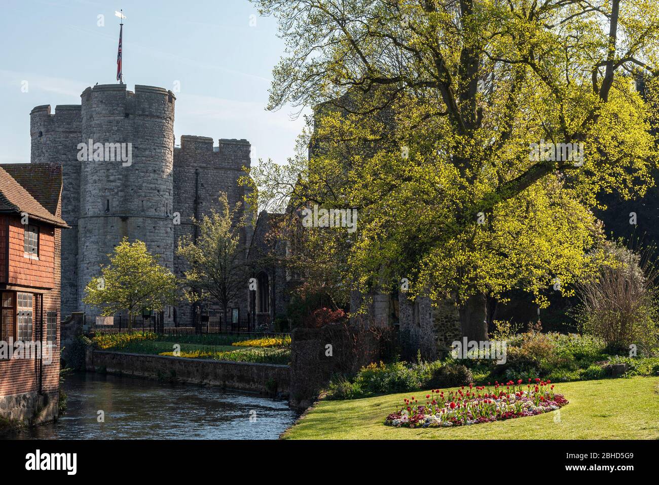 Westgate Towers, Canterbury Kent Regno Unito Foto Stock