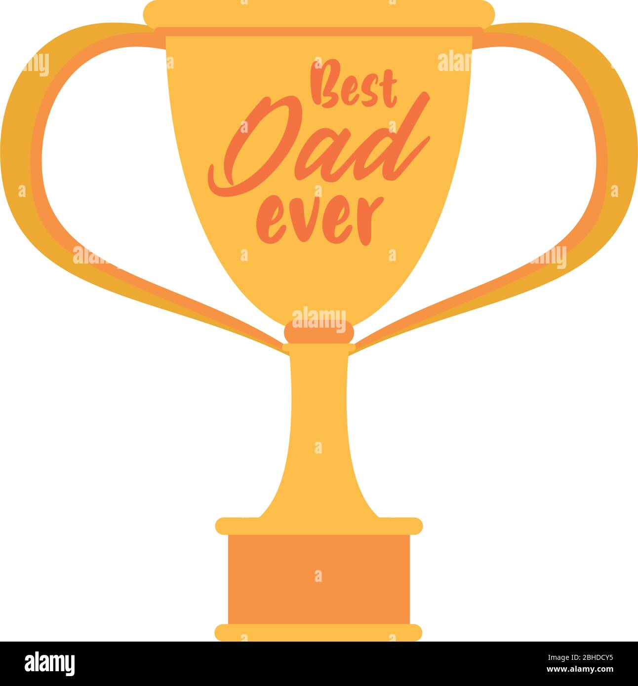 coppa del trofeo premio migliore icona papà Illustrazione Vettoriale