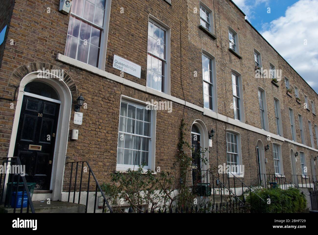 Case a Londra Borough di Hackney, EC2 Foto Stock