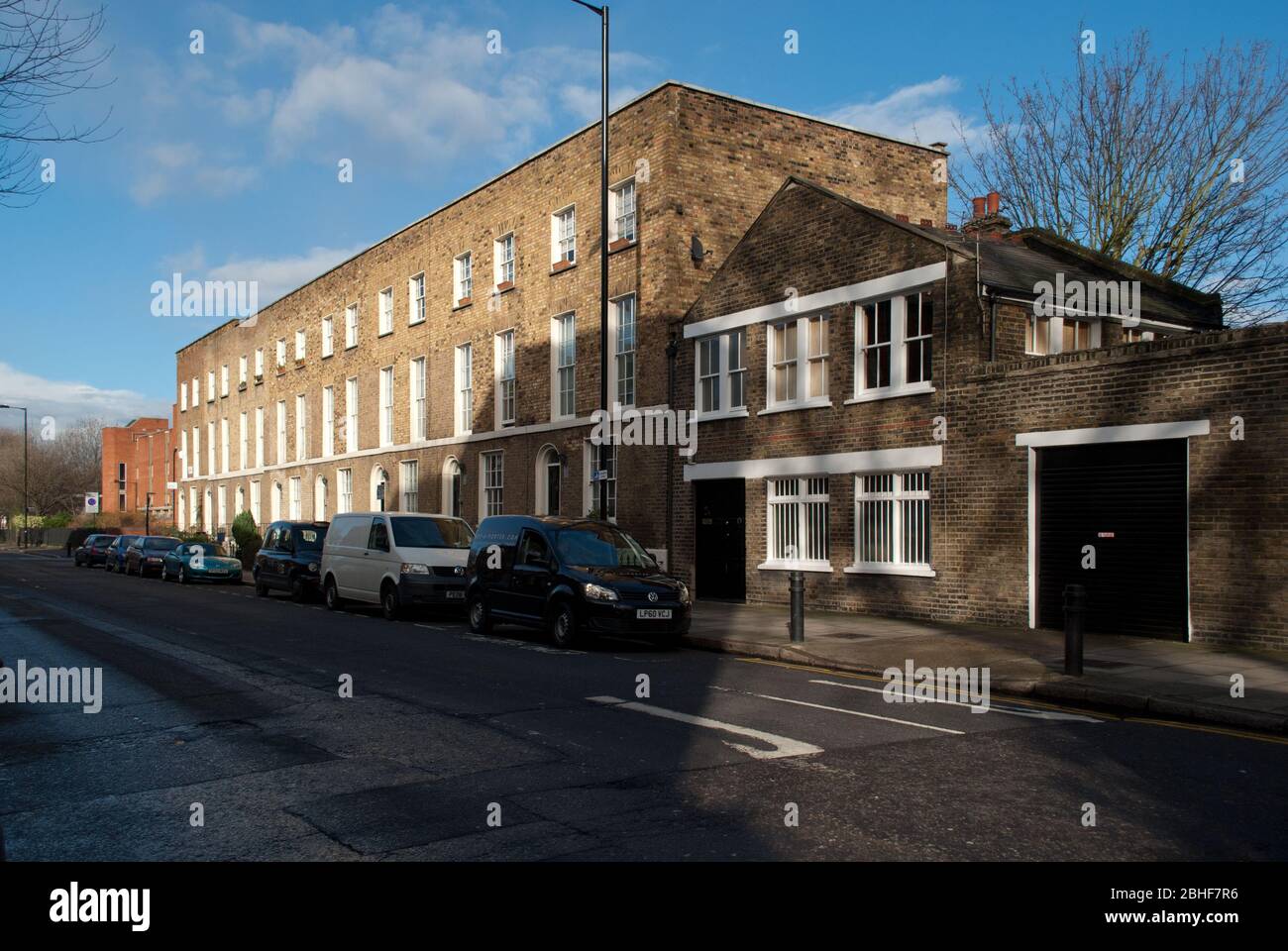 Case a Londra Borough di Hackney, EC2 Foto Stock