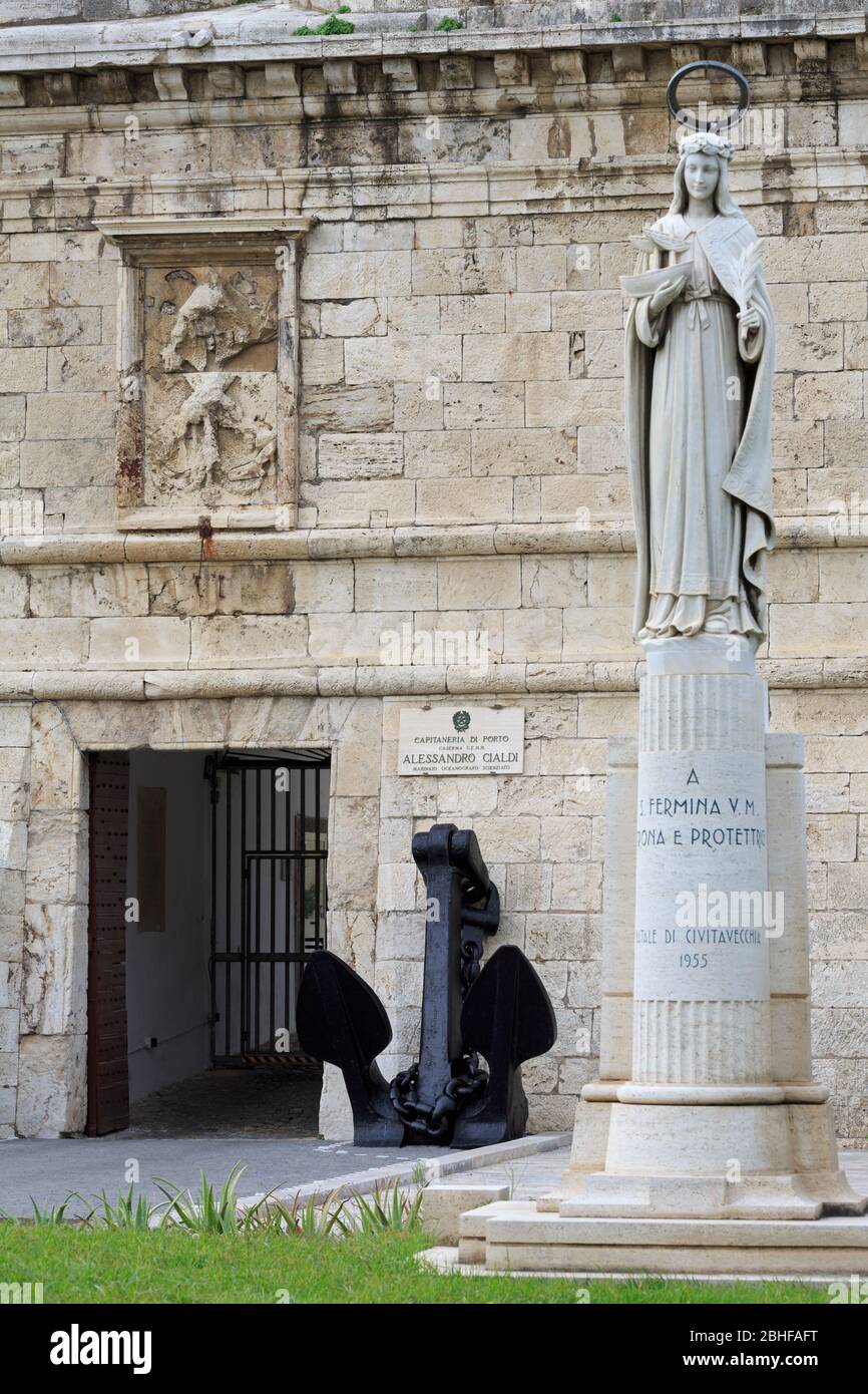 Il Forte Michelangelo, Civitavecchia, Italia, Europa Foto Stock