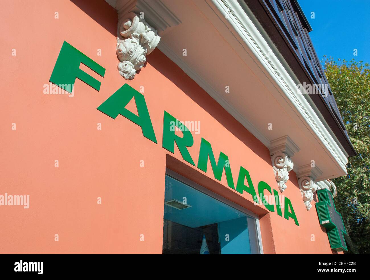 Cartello Farmacia Shop, Mallorca, Baleari, Spagna Foto Stock