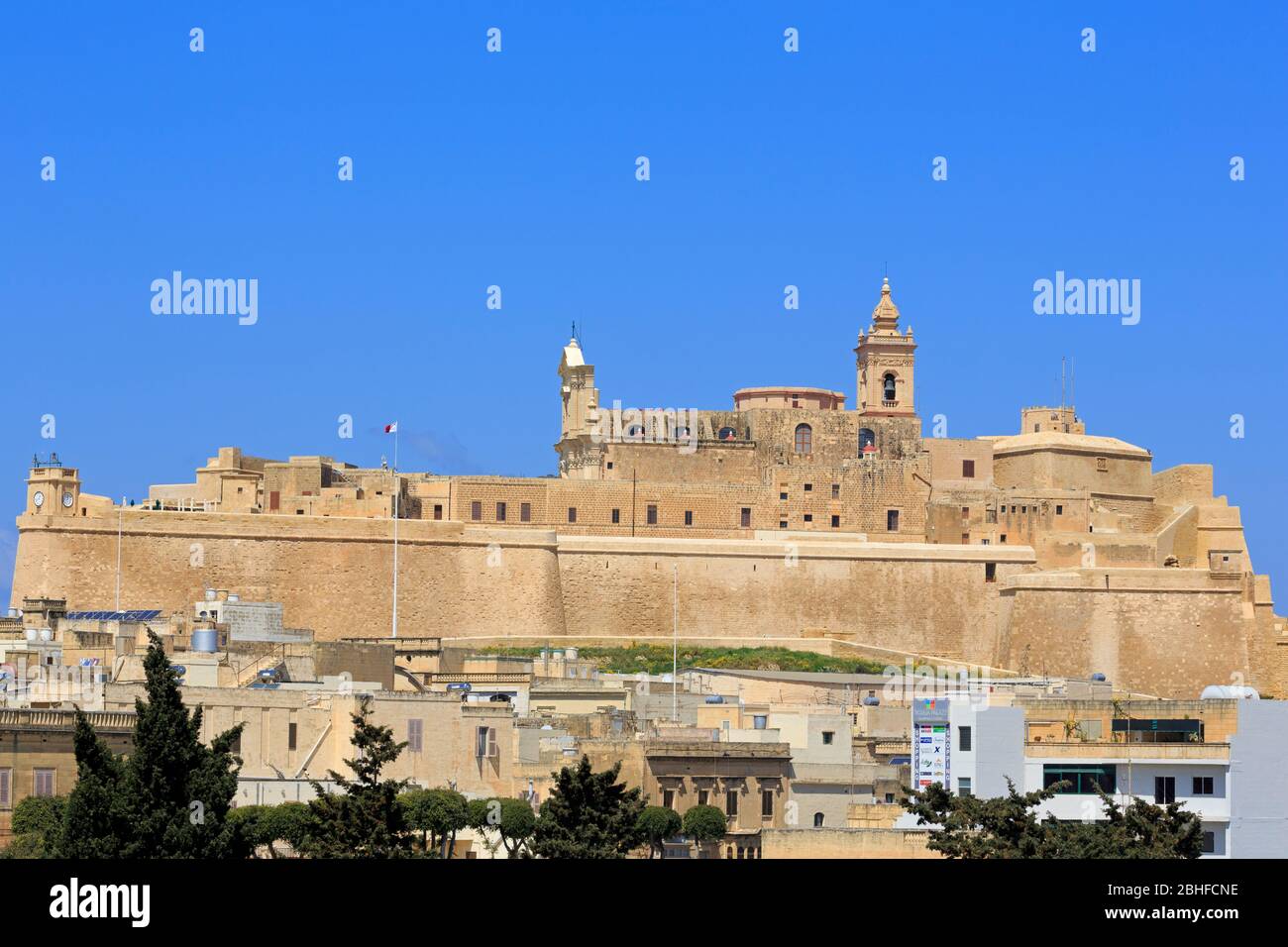 La Cittadella, Victoria City, Gozo Island, Malta, Europa Foto Stock