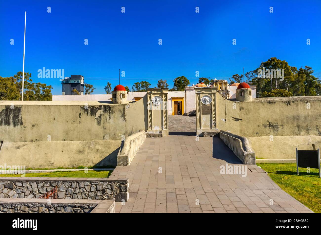 Forte di Loreto luogo Battaglia Cinco de Mayo Battaglia 5 maggio 1862 Monumento dove il generale messicano Ignacio Zaragoza sconfitto Puebla francese Messico. Foto Stock