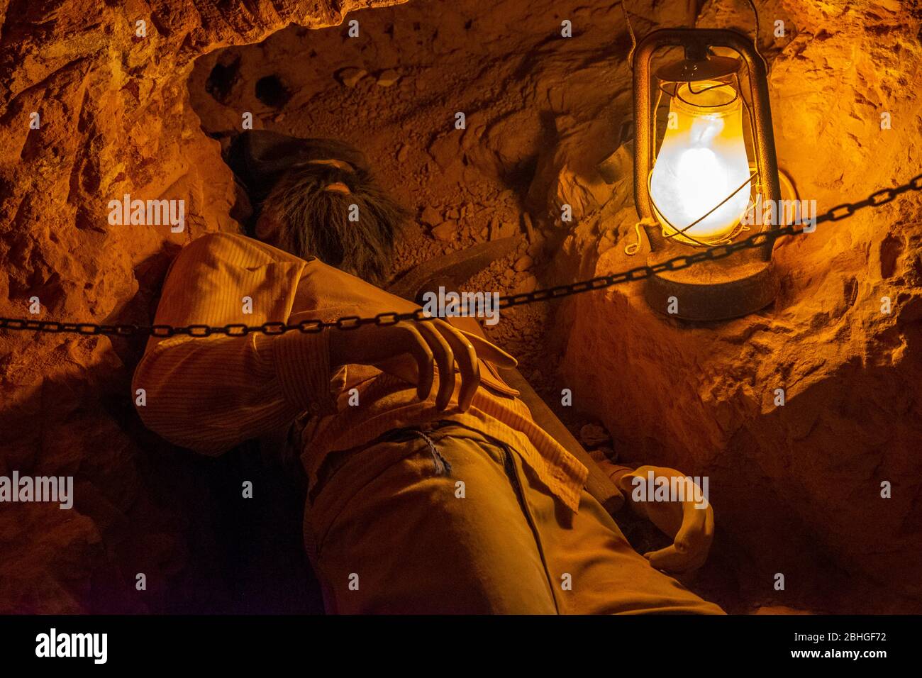 Coober Pedy, Australia Meridionale, Australia. Coober Pedy è una città nel nord dell'Australia meridionale, a 846 km (526 mi) a nord di Adelaide sulla Stuart Highway. IO Foto Stock