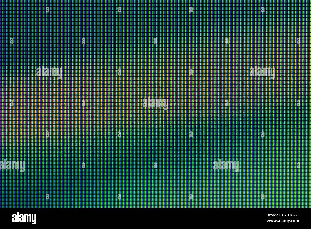 Diodo LED RGB closeup da TV LED o monitor LED schermo del computer Foto  stock - Alamy