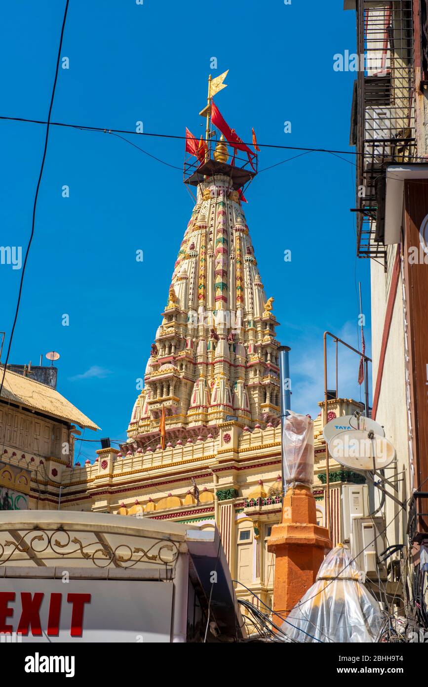 Mumbai / India 2 Novembre 2019 Vista del Tempio di Mumba Devi è un antico e rinomato tempio dedicato alla dea Mumbadevi situato a Mumbai Was Foto Stock