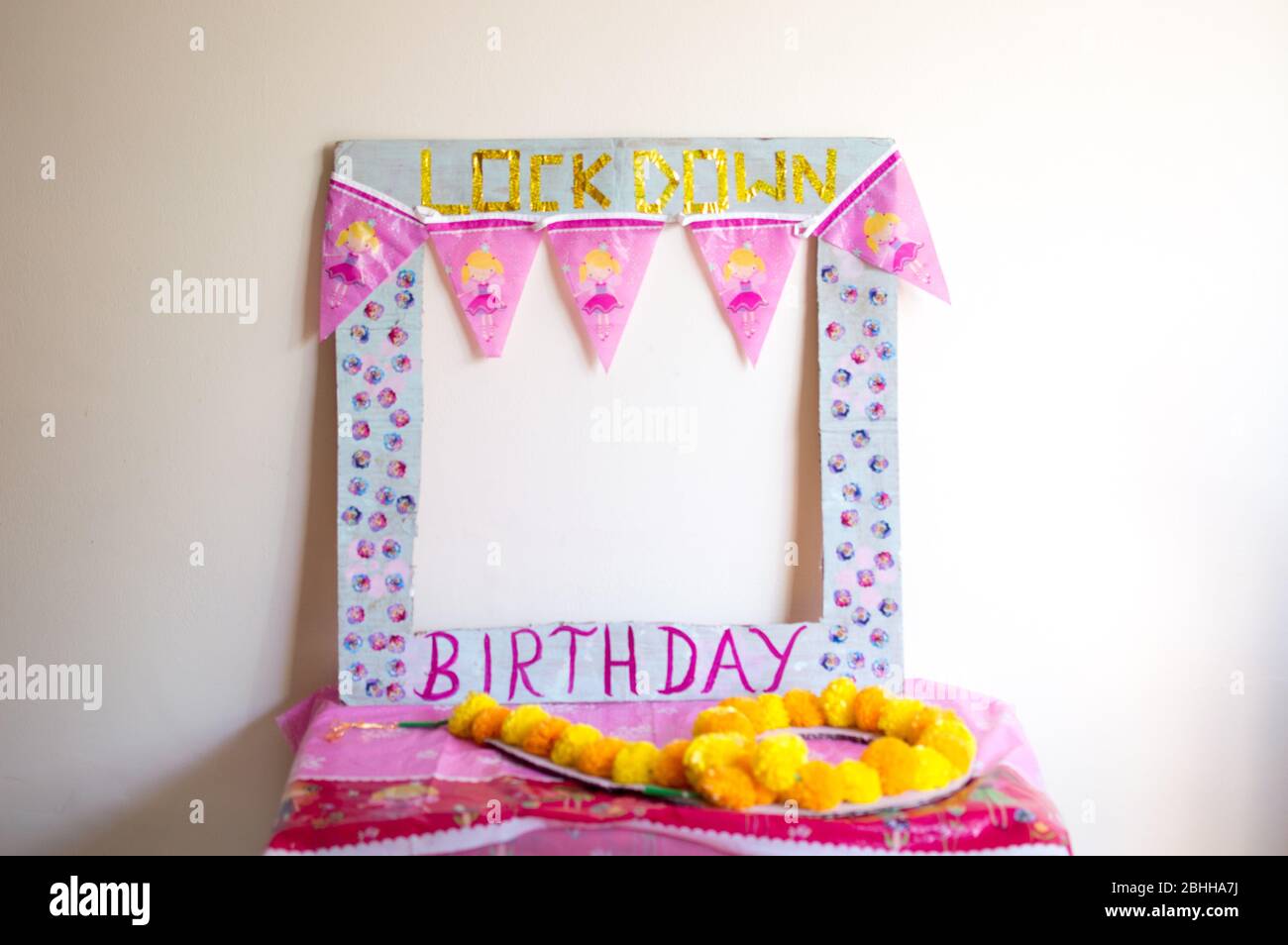 Blocca la festa di compleanno Foto Stock