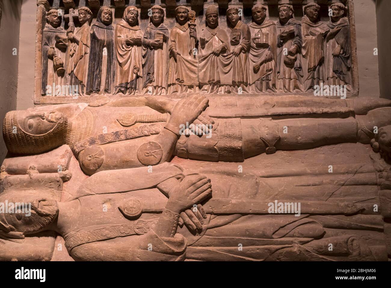 Arte medievale gotica nel Museo Nazionale d'Arte della Catalogna, Barcelona.anonymous catalano, sepolcro dell'Ardèvol (segona meitat del XV secolo). Foto Stock