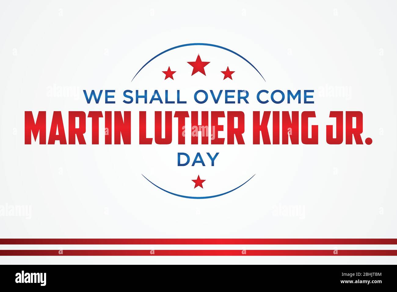 Semplice emblema di lettera Martin Luther King Jr. Giorno o MLK JR. Giorno all'interno della linea esagonale. Elemento di design biglietto di auguri, banner, poster, sfondo e e Illustrazione Vettoriale