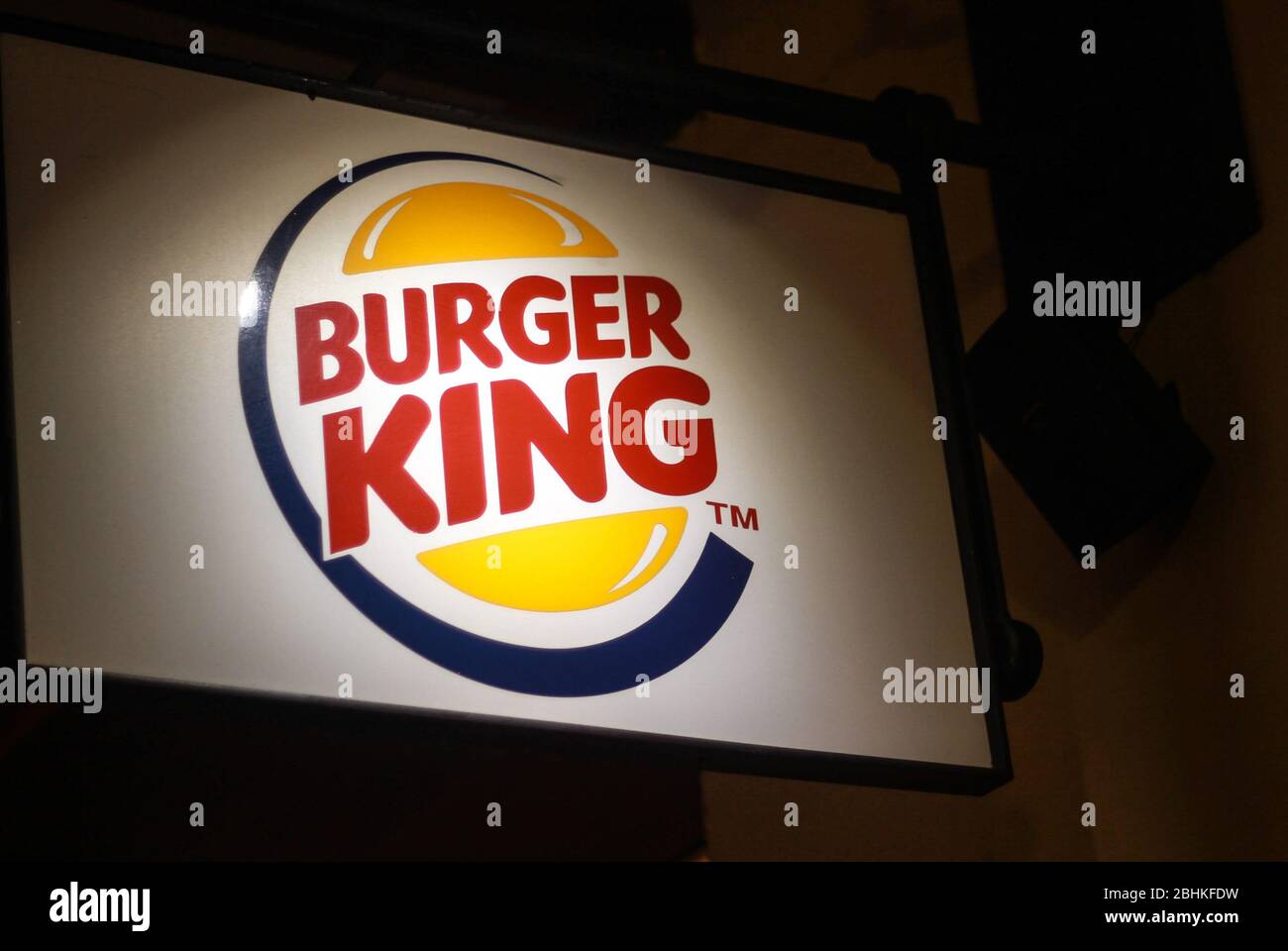 Catena di fast-food Burger King- restaurante de comida rápida de cadena Foto Stock