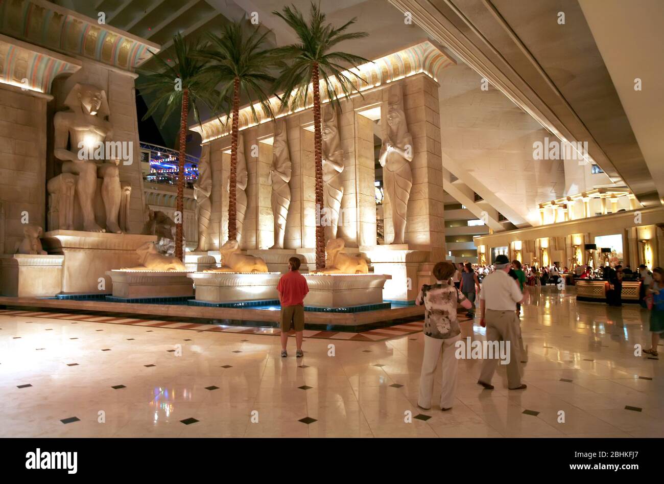 Luxor Hotel and Casino Interior, Las Vegas, Nevada, Stati Uniti Foto Stock