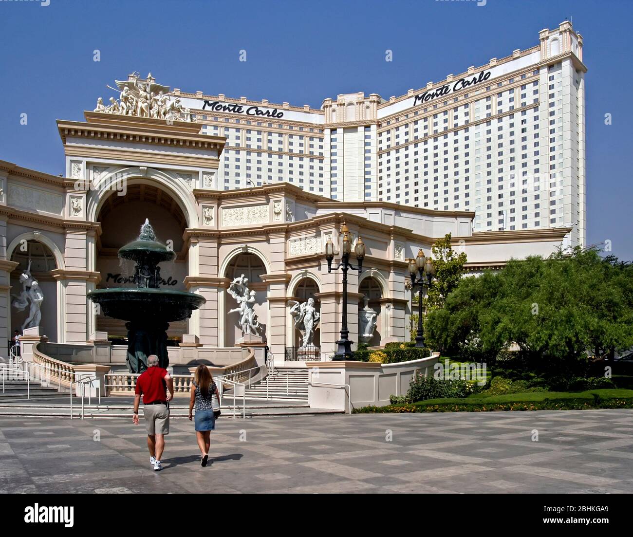 Monte Carlo Hotel e Casino di Las Vegas, Nevada, STATI UNITI D'AMERICA Foto Stock