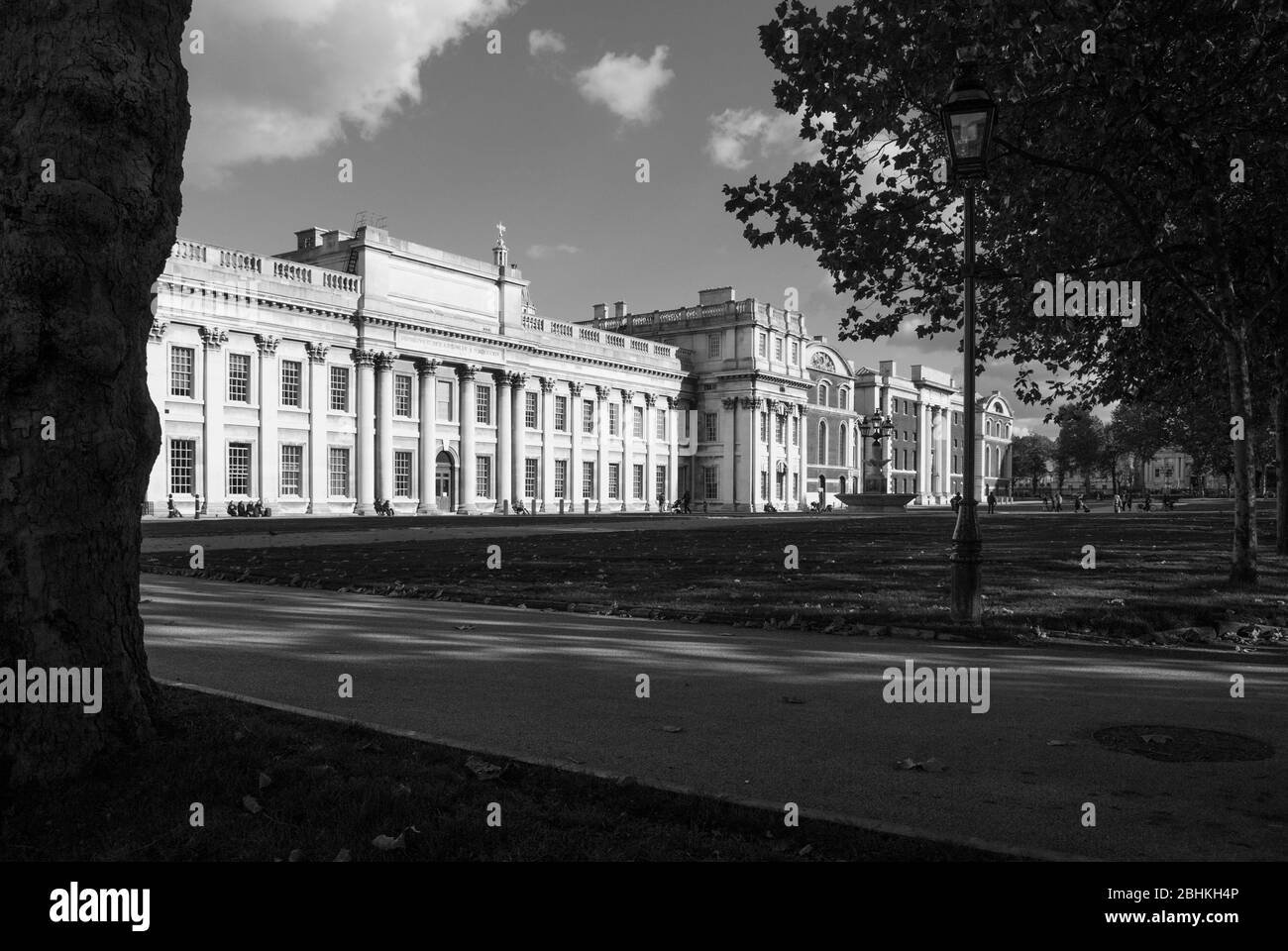 Unesco Inglese architettura Barocca Vecchio Collegio Navale reale, King William Walk, Greenwich, Londra SE10 9NN di Sir Christopher Wren John Vanbrugh Foto Stock