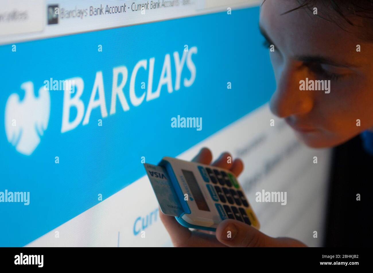 Immagine illustrativa del sito web di Barclays. Foto Stock