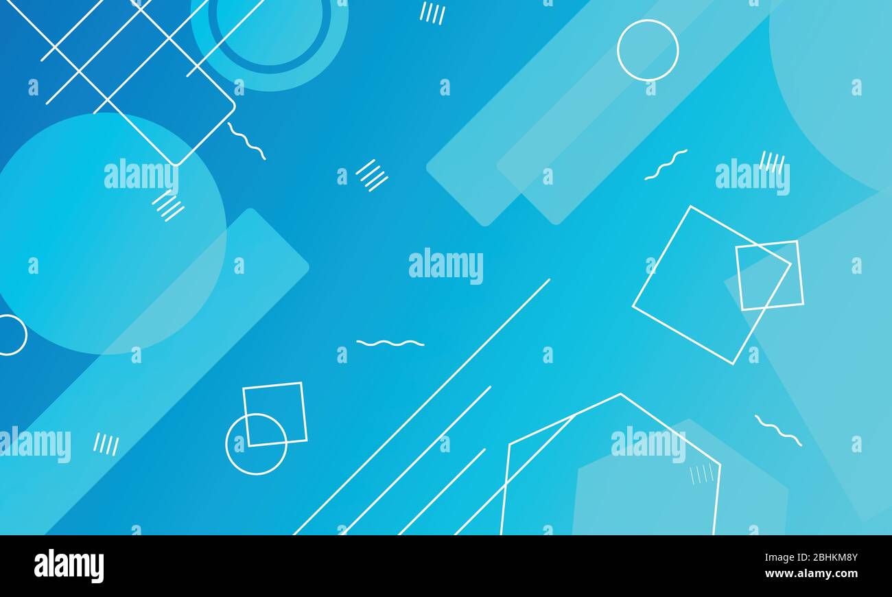 Astratto sfondo colorato con sfumatura di colore ciano, forma di linea rettangolare astratto sfondo colorato Illustrazione Vettoriale
