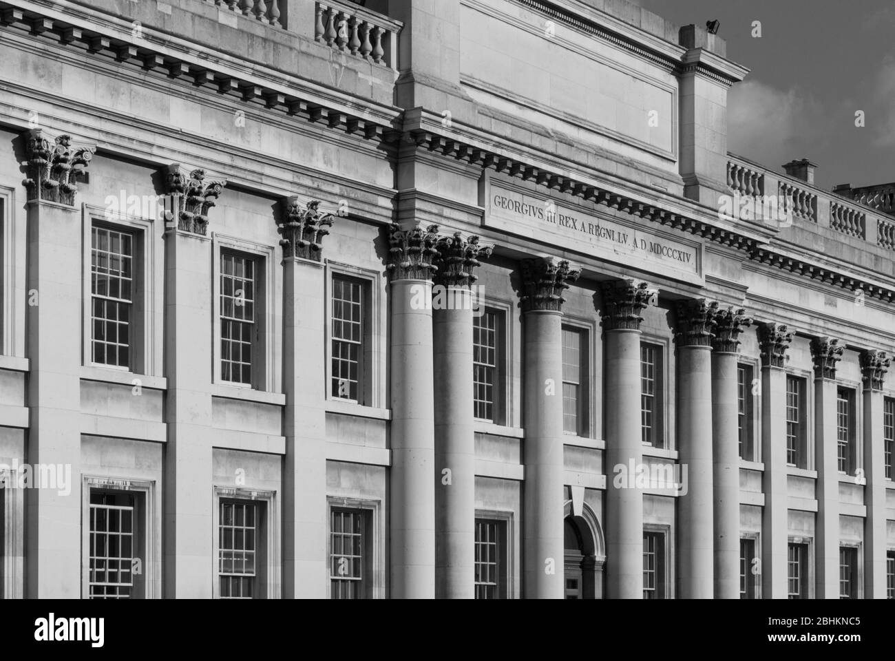Unesco Inglese architettura Barocca Vecchio Collegio Navale reale, King William Walk, Greenwich, Londra SE10 9NN di Sir Christopher Wren John Vanbrugh Foto Stock
