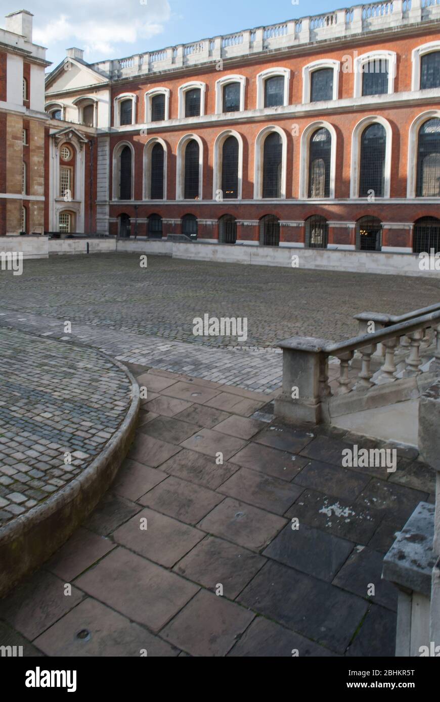 Unesco Inglese architettura Barocca Vecchio Collegio Navale reale, King William Walk, Greenwich, Londra SE10 9NN di Sir Christopher Wren John Vanbrugh Foto Stock