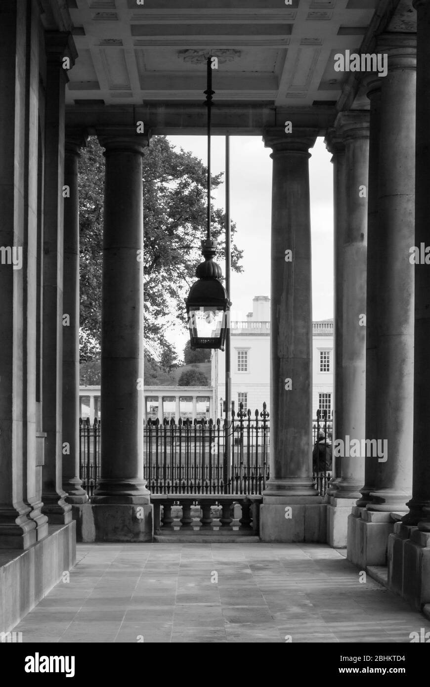 Unesco Inglese architettura Barocca Vecchio Collegio Navale reale, King William Walk, Greenwich, Londra SE10 9NN di Sir Christopher Wren John Vanbrugh Foto Stock