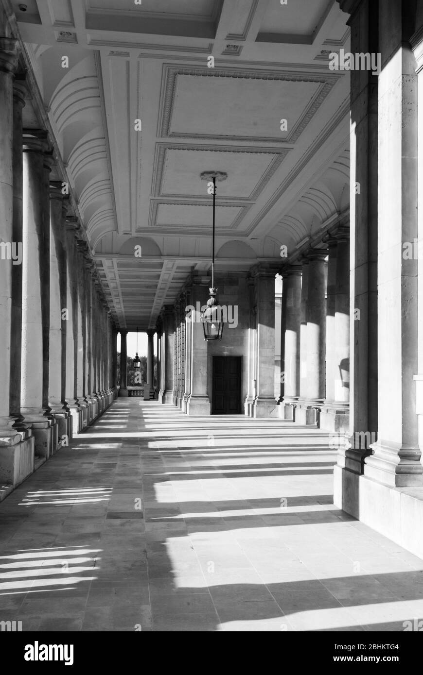 Unesco Inglese architettura Barocca Vecchio Collegio Navale reale, King William Walk, Greenwich, Londra SE10 9NN di Sir Christopher Wren John Vanbrugh Foto Stock