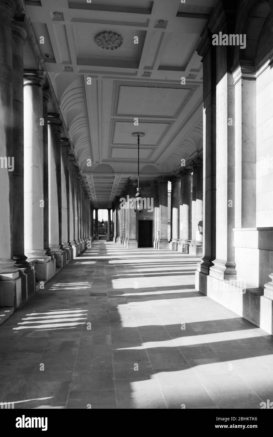 Unesco Inglese architettura Barocca Vecchio Collegio Navale reale, King William Walk, Greenwich, Londra SE10 9NN di Sir Christopher Wren John Vanbrugh Foto Stock