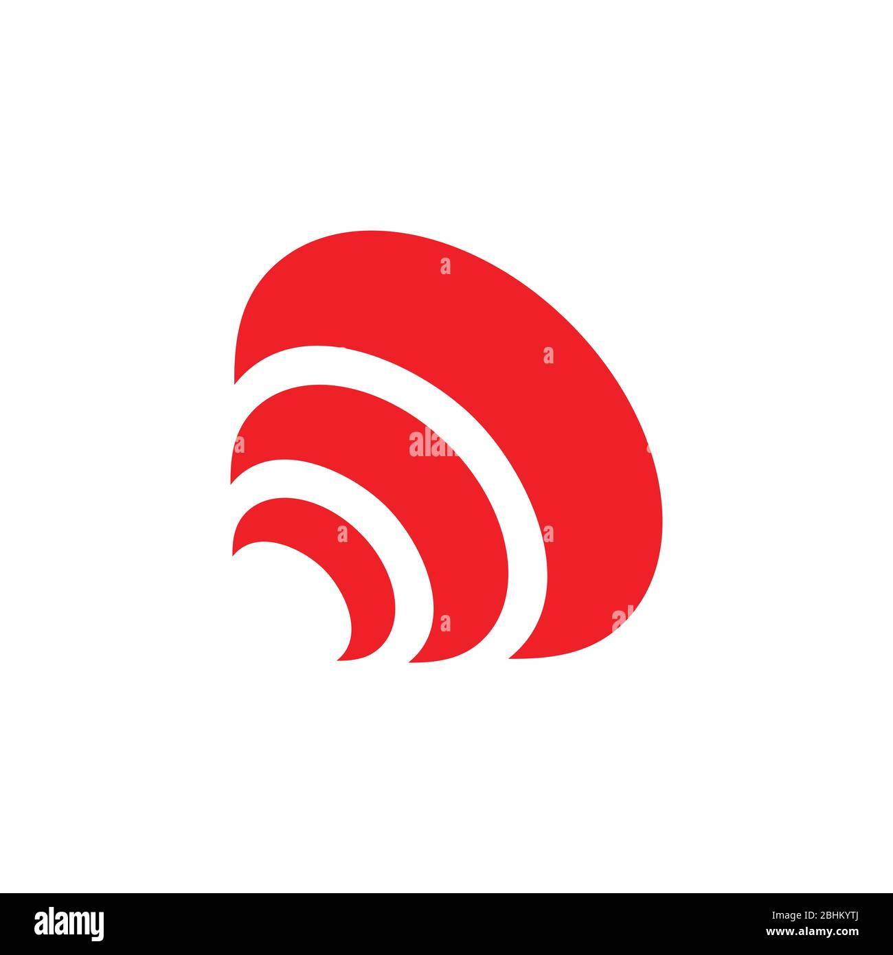 vettore del logo del simbolo del segnale di movimento delle curve Illustrazione Vettoriale