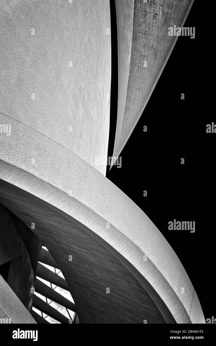 Tenerife Adan Martin Auditorium a Santa Cruz, Isole Canarie, post processato in HDR Foto Stock