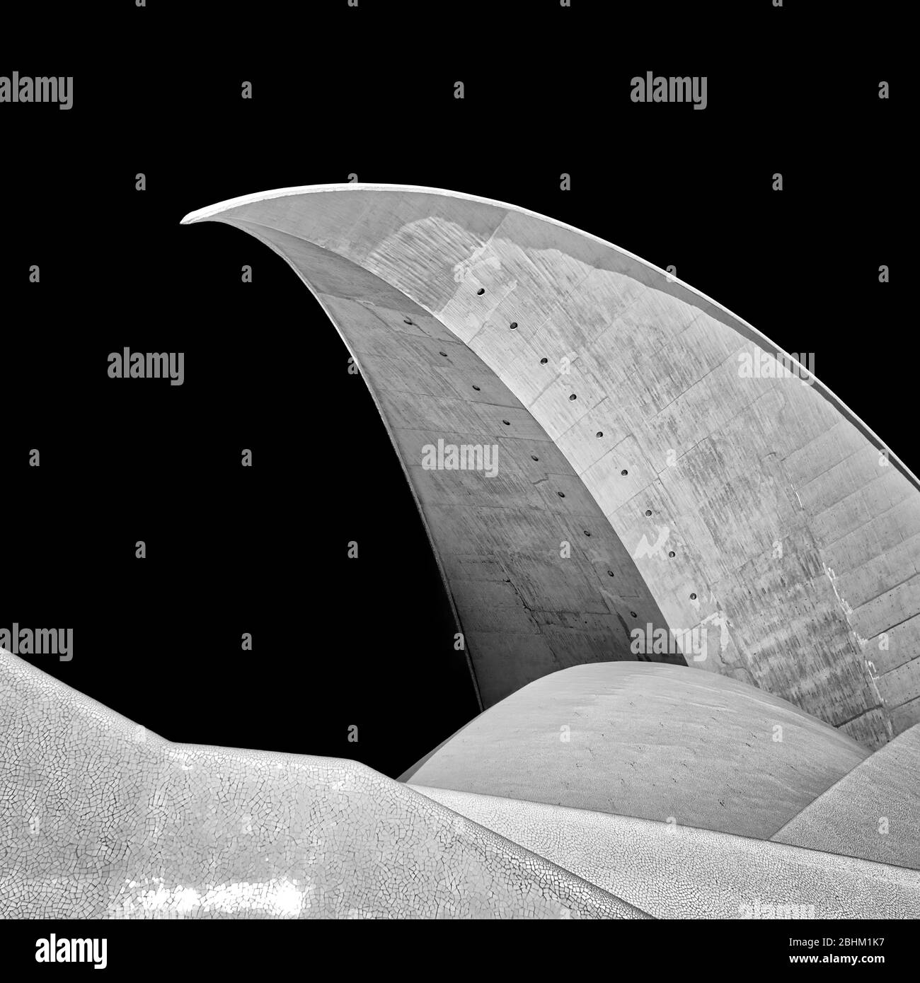 Tenerife Adan Martin Auditorium a Santa Cruz, Isole Canarie, post processato in HDR Foto Stock