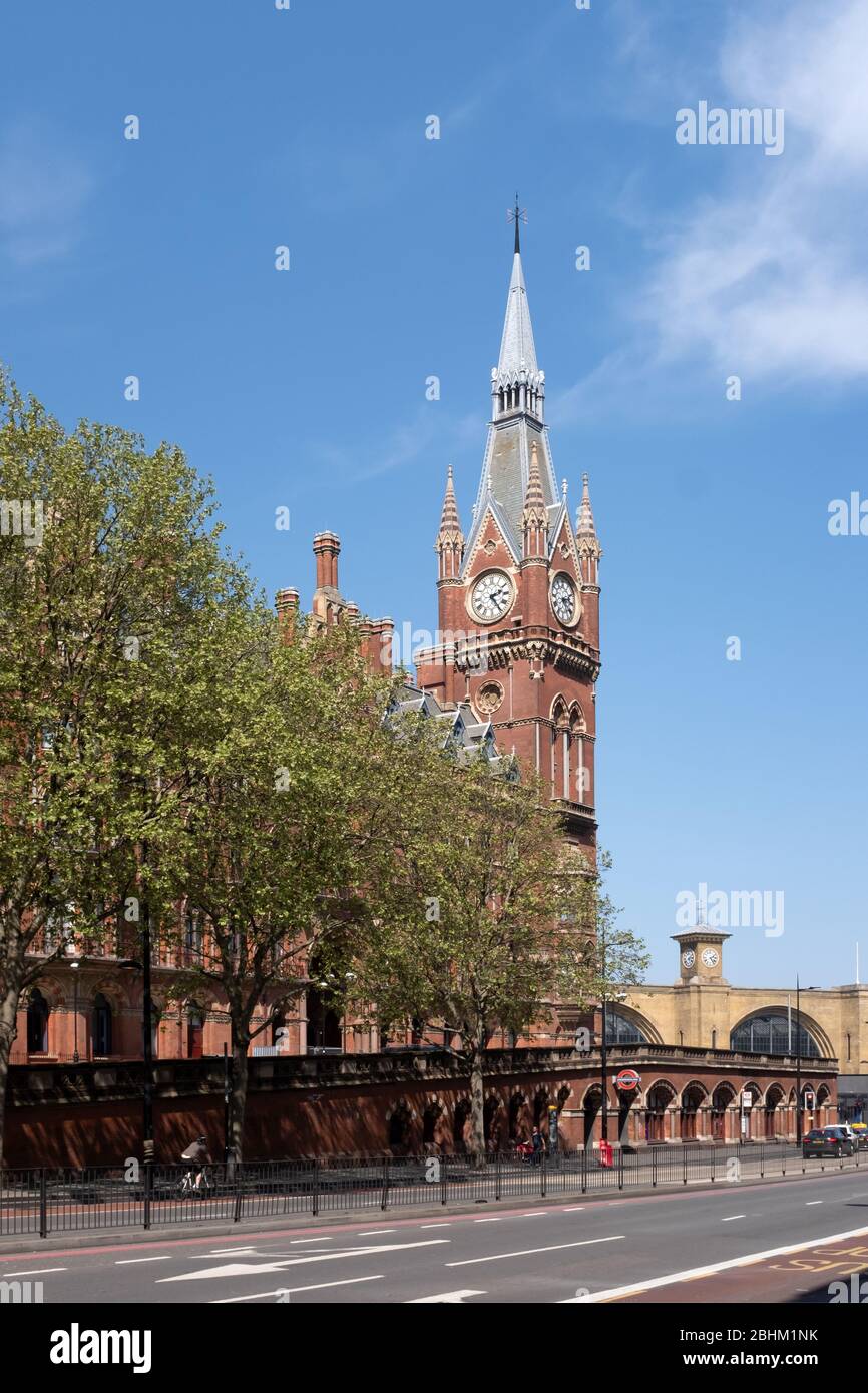 St Pancras Station, King's Cross, Londra, Regno Unito Foto Stock