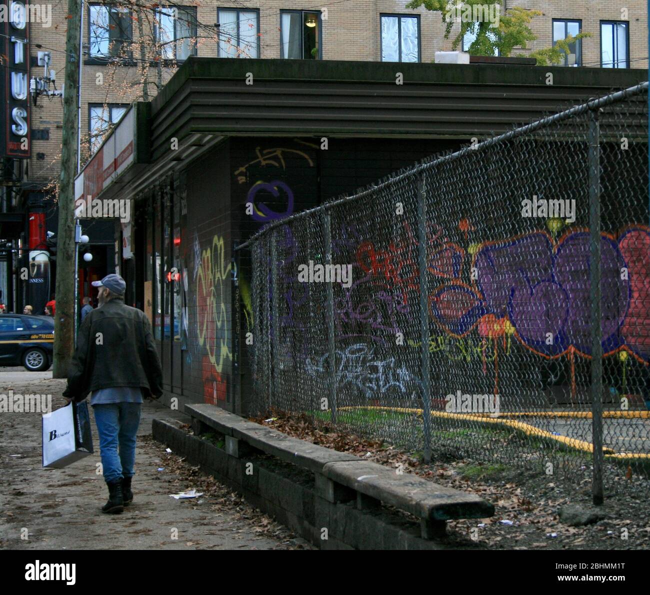 Vancouver centro solitudine Foto Stock