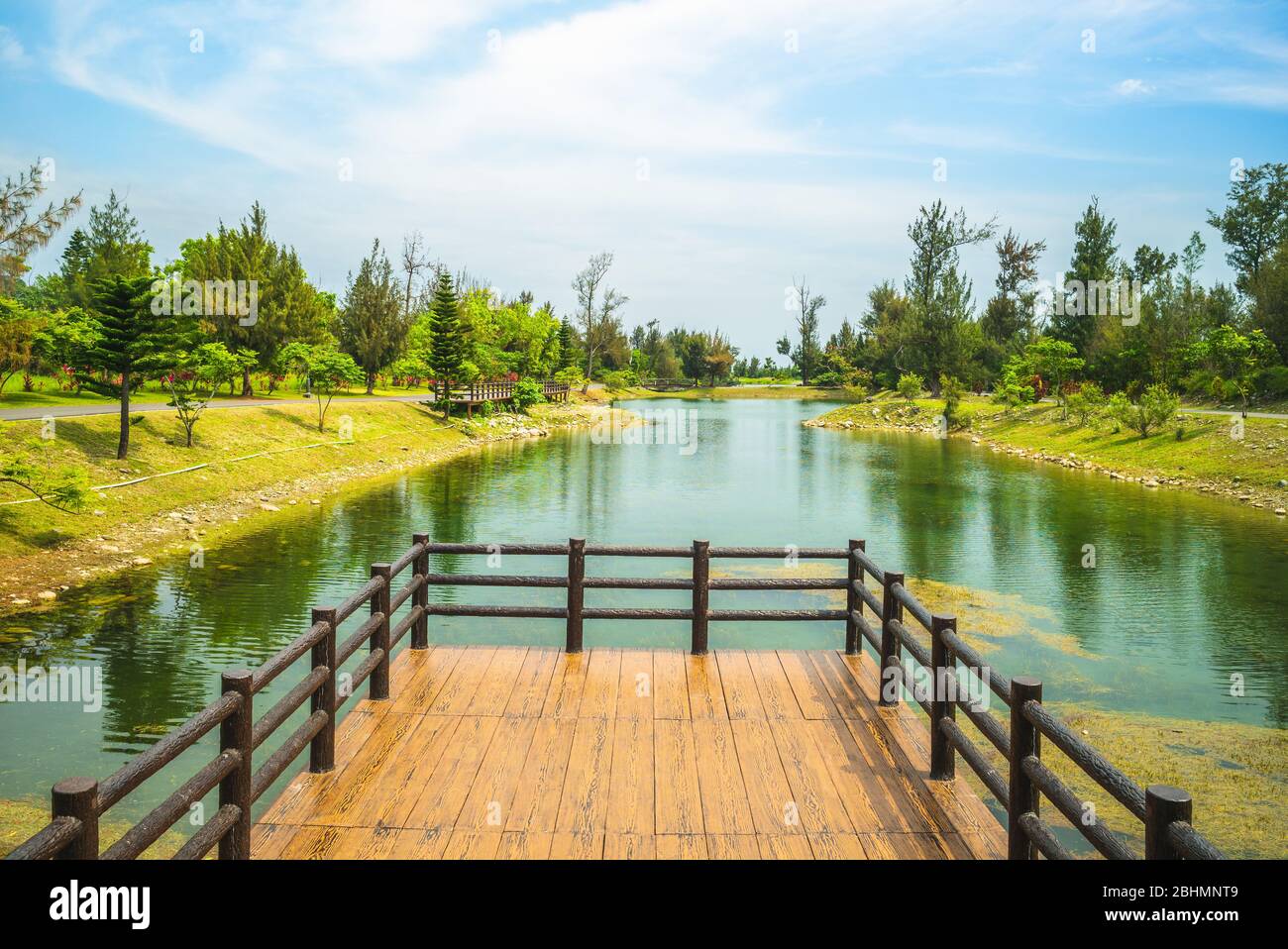 Lago di Pipa nel parco forestale di Taitung, Taiwan Foto Stock