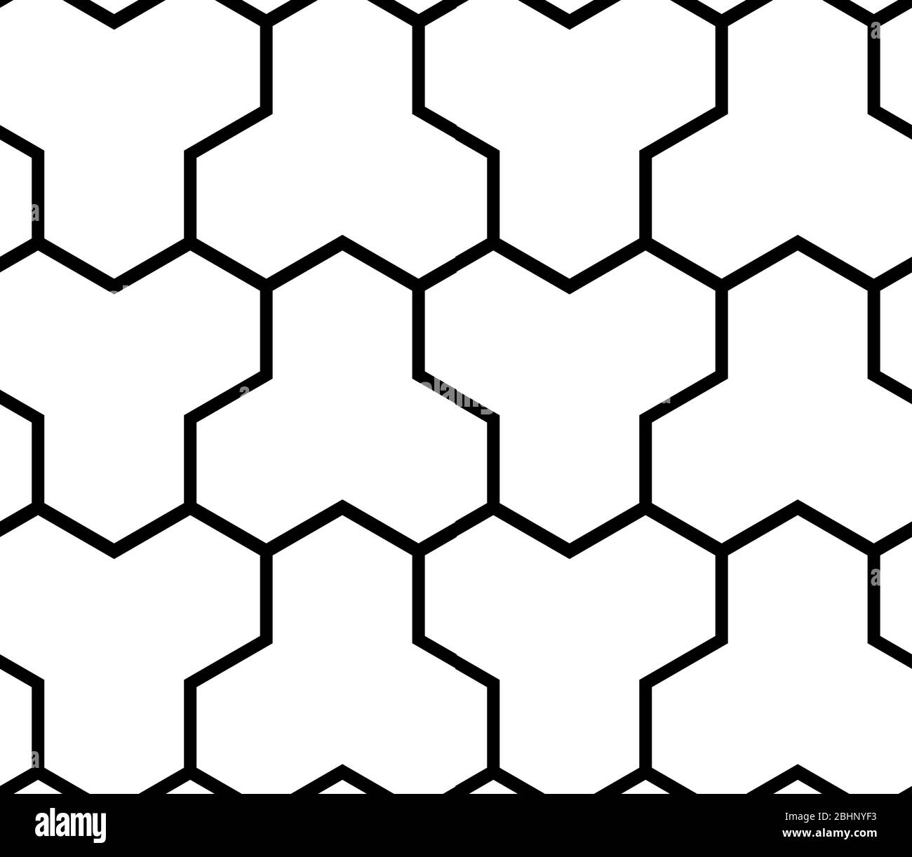 Questa è un'illustrazione del modello giapponese senza giunture che rappresenta il guscio della tartaruga Illustrazione Vettoriale