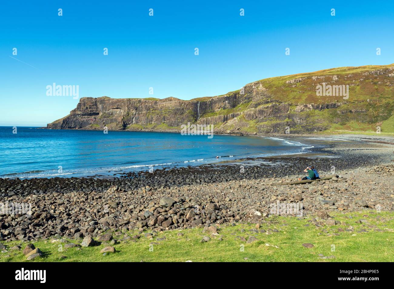 Talisker Bay sull'isola di Skye in Scozia Foto Stock