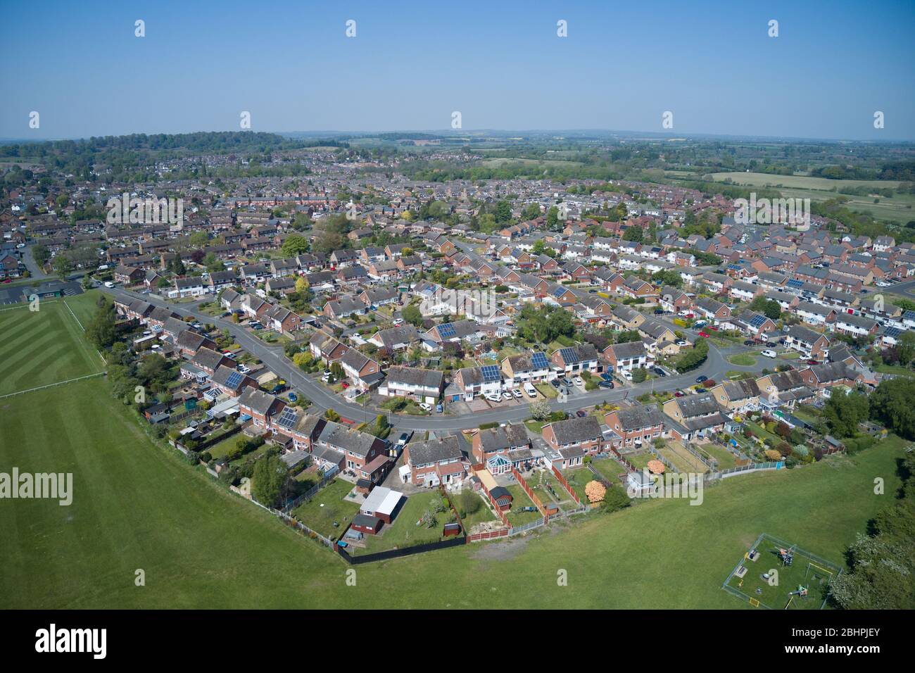 1960 Housing, Newport, Shropshire Foto Stock