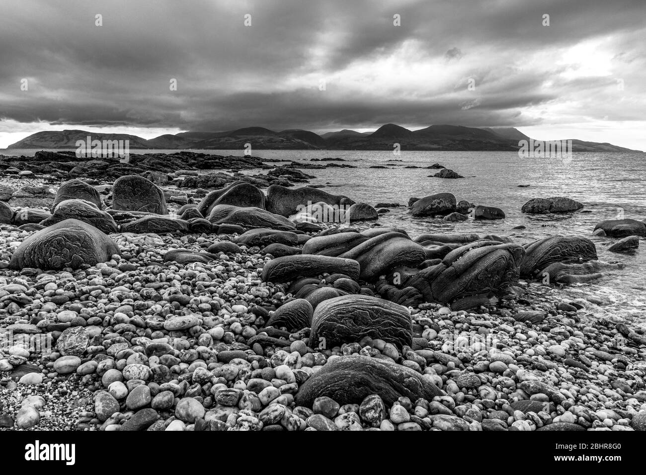 Shore a Claonaig, Kintyre, Argyll Foto Stock