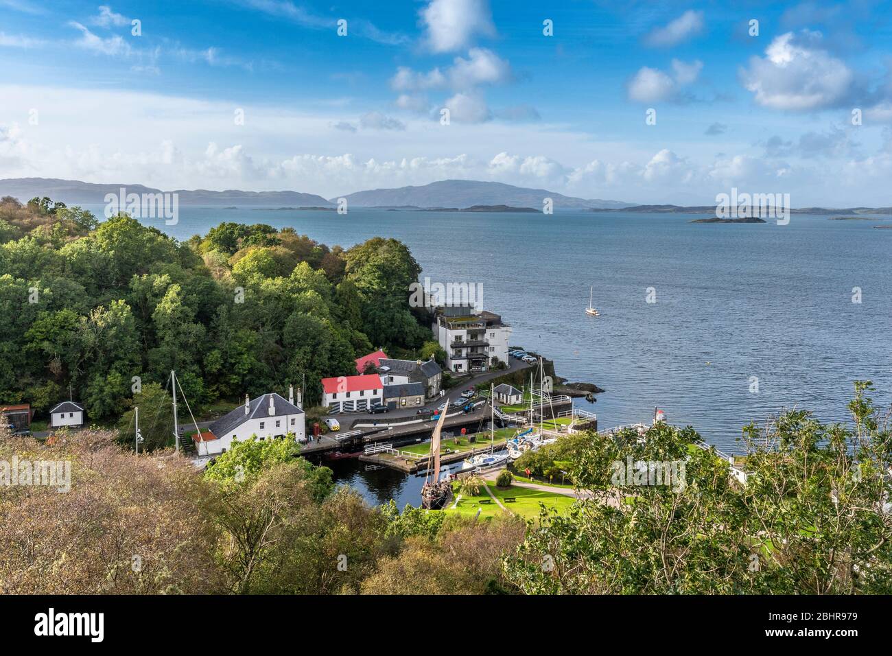 Bacino del canale Crinan, Argyll Foto Stock