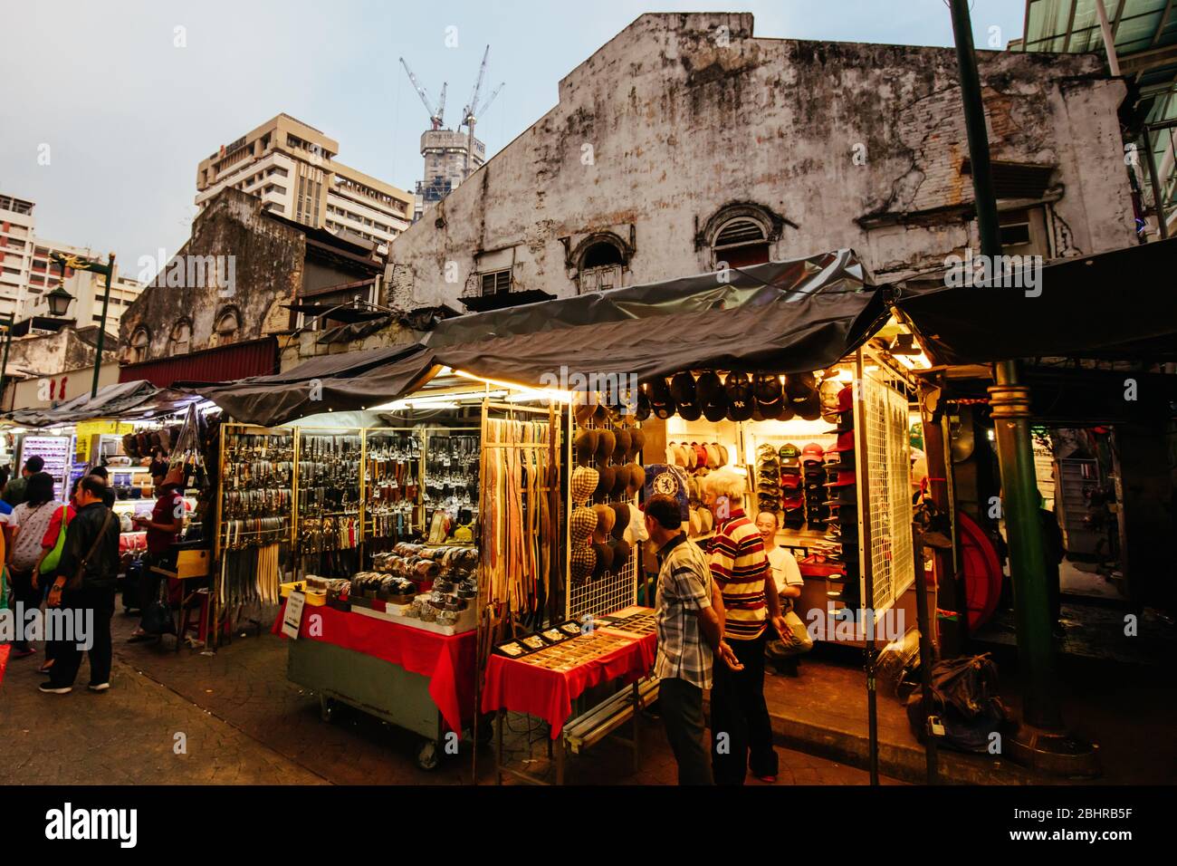 Mercato di via di Jalan Petaling Kuala Lumpur Malesia Foto Stock