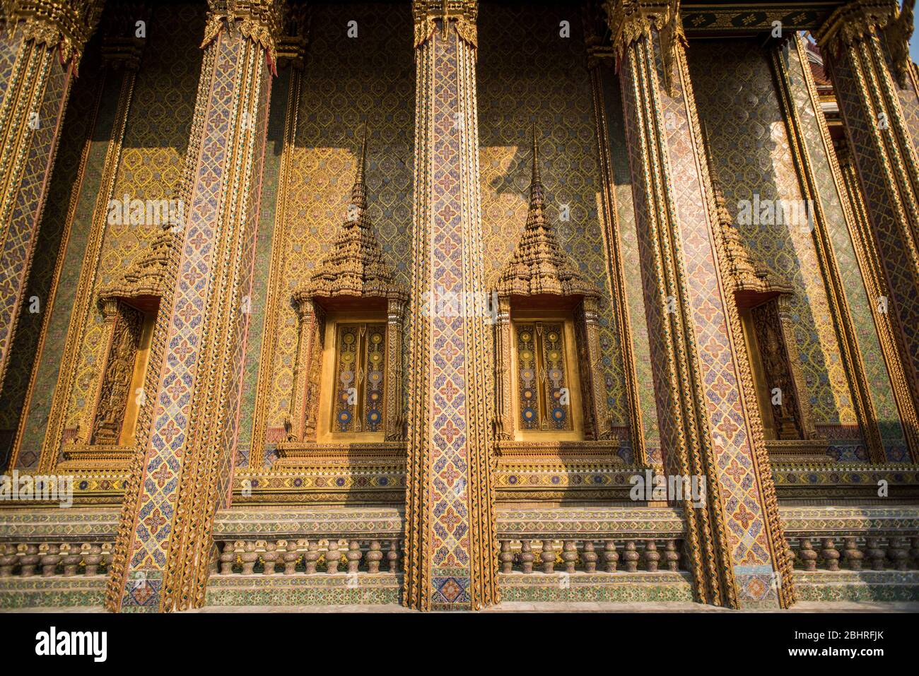 Wat Ratchabophit tempio a Bangkok, in Thailandia. Foto Stock