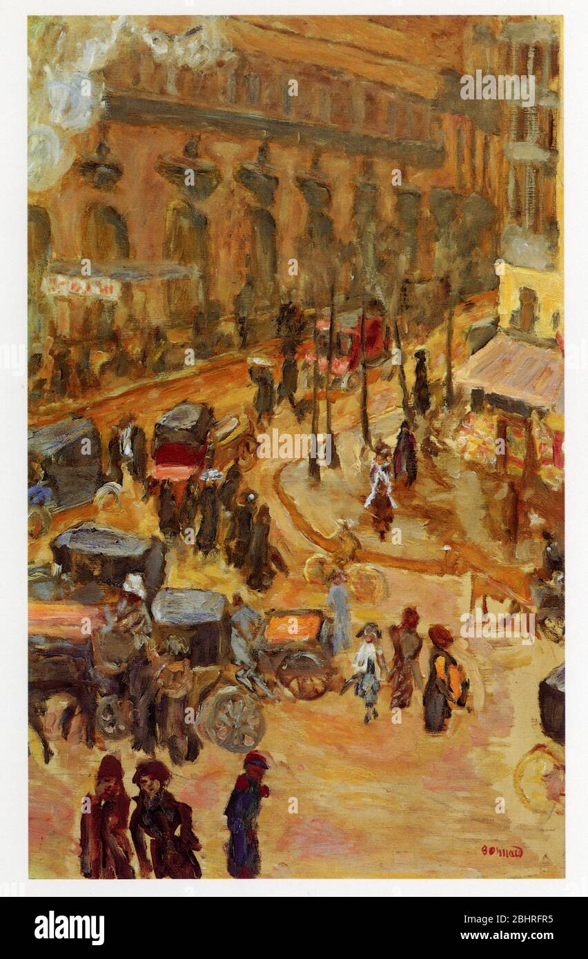 Pierre Bonnard (1867-1947). Boulevard de Clichy. 1911. Huile sur toile. Foto Stock