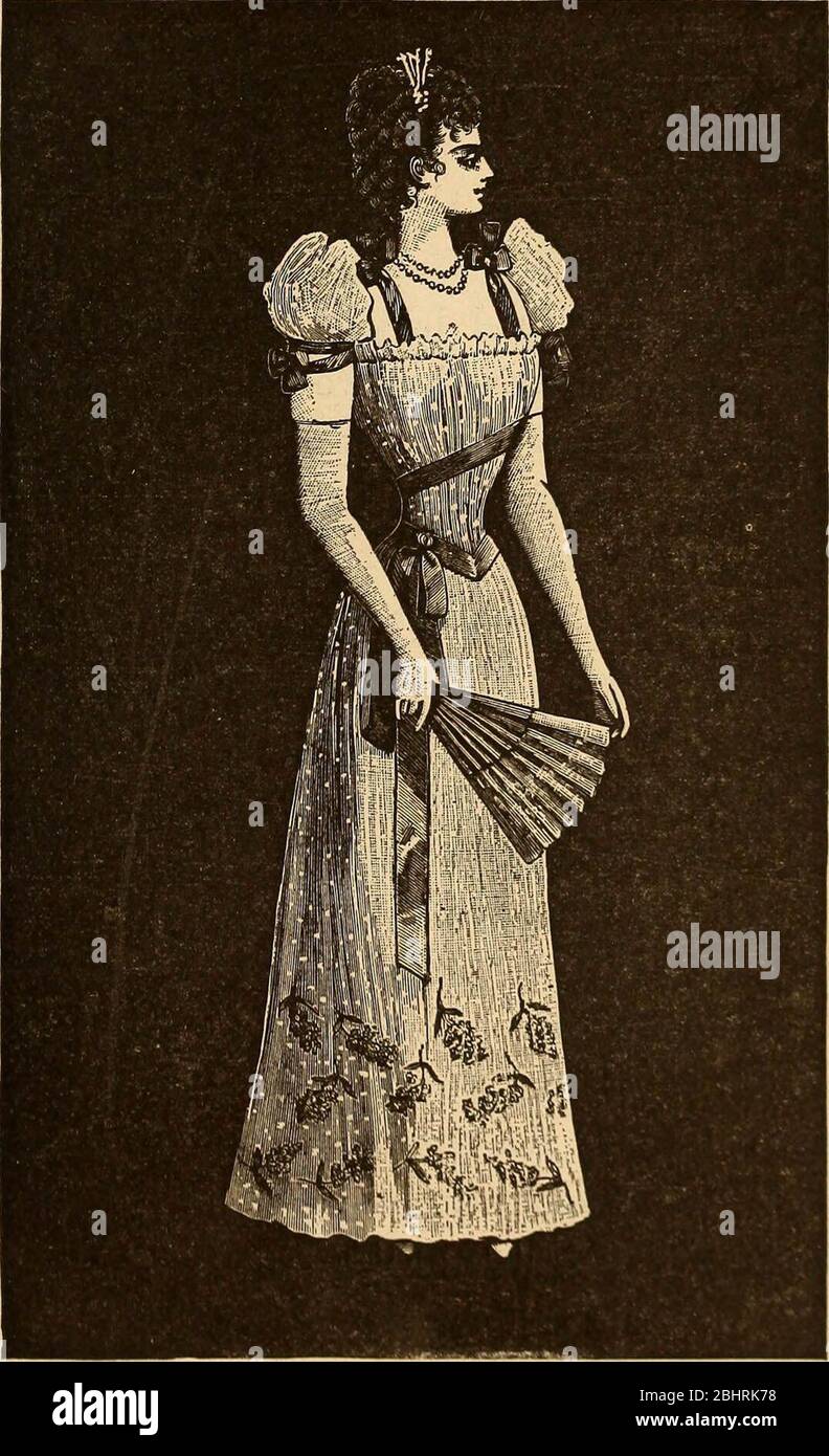 "La donna ben vestita: Uno studio sull'applicazione pratica dell'abbigliamento delle leggi della salute, dell'arte e della morale" (1892) Foto Stock