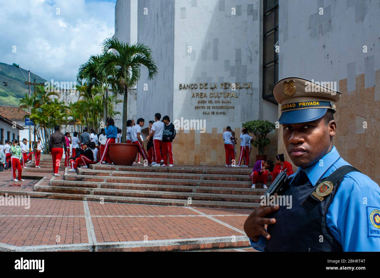 Banco de la Republica nel centro di Cali, Departamento Valle del Cauca, Colombia, America Latina, Sud America Foto Stock